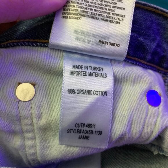 Agolde Jamie High Rise Classic Jeans Tapered Ankle - Picture 9 of 12